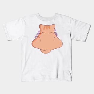 No Touchy I'm Angy Funny Orange Cat Kids T-Shirt